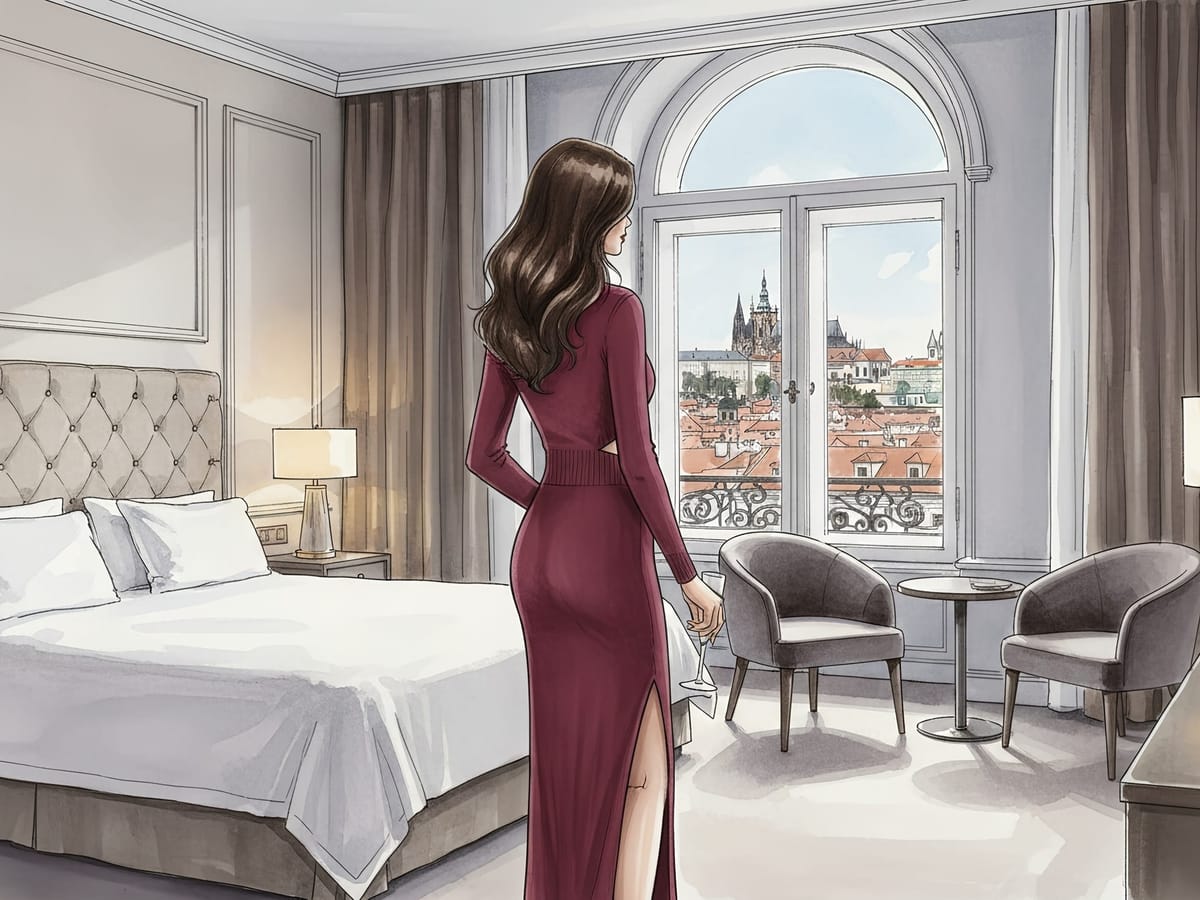 Dinner in Prague and the Couple That Joined Us Upstairs